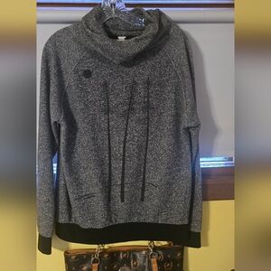Lululemon Athletica Gray Cowl Neck Sweater